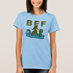 Camiseta Sasquatch e Nessie são BFF