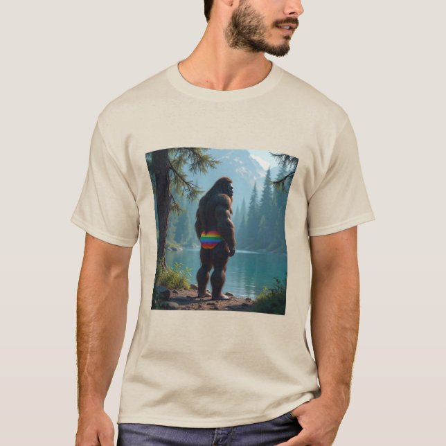 Camiseta Sasquatch em flor (Frente)