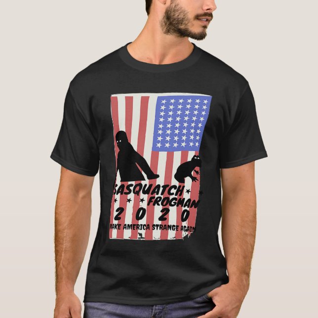 Camiseta SASQUATCH FROGMAN 2020 American Cryptozoology (Frente)