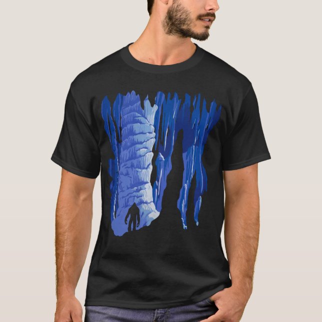 Camiseta Sasquatch legal na arte da caverna (Frente)