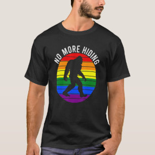 Camiseta Sasquatch Não Mais Ocultando Orgulho gay Lgbtq Mês