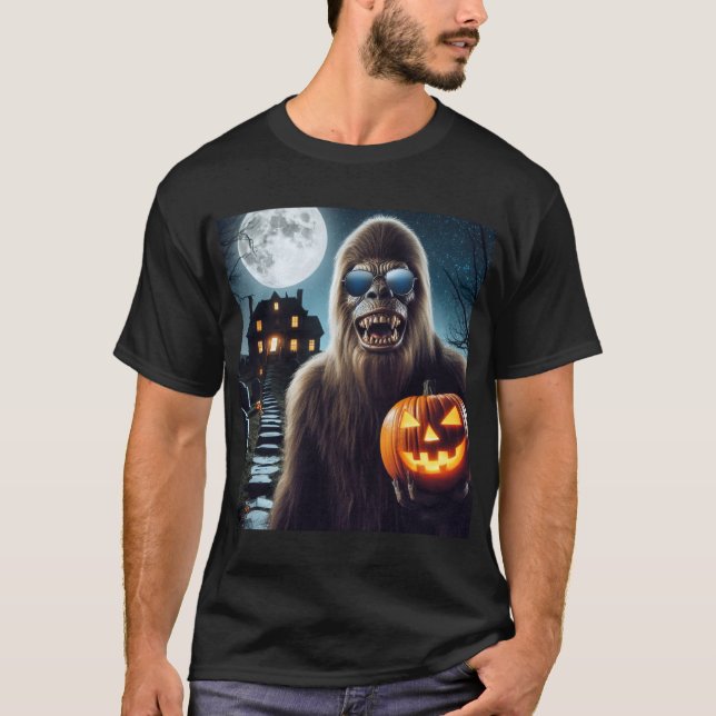 Camiseta Sasquatch no Halloween (Frente)