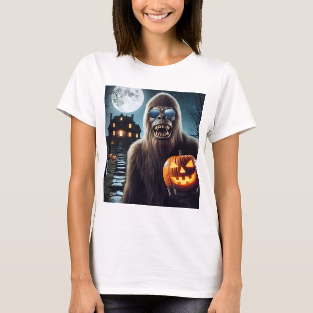 Camiseta Sasquatch no Halloween (Frente)