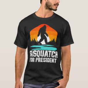 Camiseta Sasquatch para Presidente Engraçado Eleição Big
