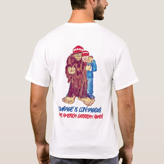 Camiseta Sasquatch Para Trump 2024!! (Verso)