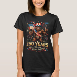 Camiseta Sasquatch Patriótico EUA Vintage 250 Anos de Anive