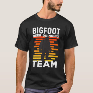 Camiseta Sasquatch Retroativo da Equipe do Bebendo Bigfoot
