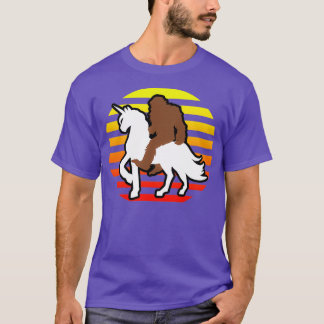 Camiseta Sasquatch Riding A Unicorn dá ideias engraçadas ur