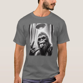 Camiseta Sasquatch Sie Big Foot Rock On UFO Alien Fun frien