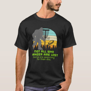 Camiseta Sasquater De Golfe De Disco Bigfoot Engraçado Gra