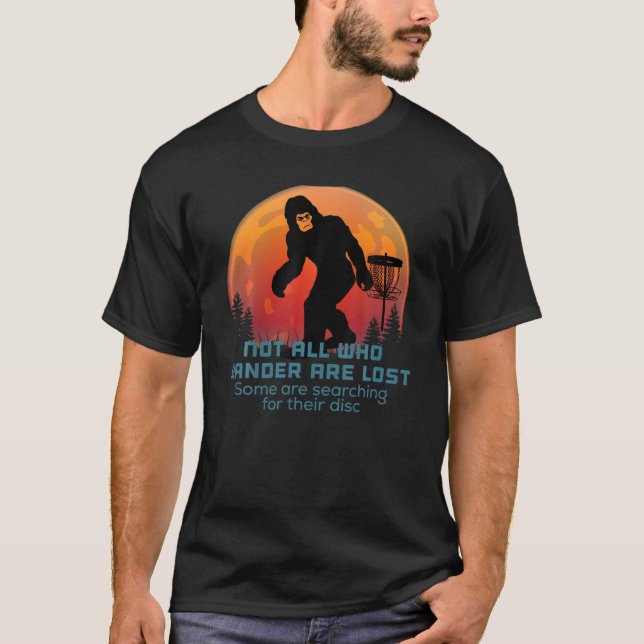 Camiseta Sasquater De Golfe De Disco Bigfoot Engraçado Gran (Frente)