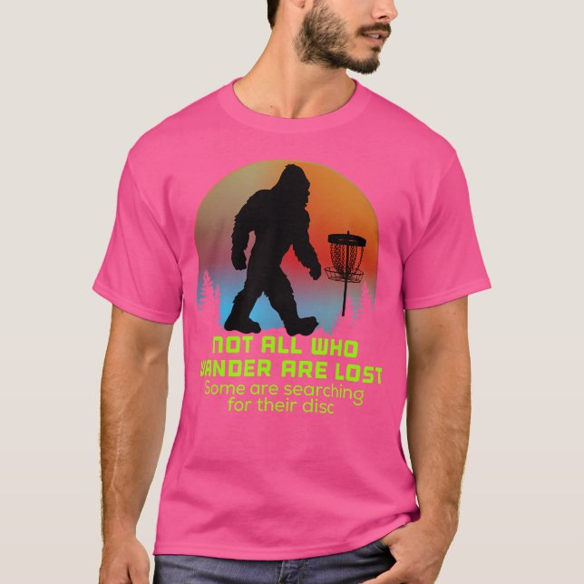 Camiseta Sasquater De Golfe De Disco Bigfoot Engraçado Gran (Frente)
