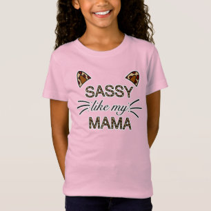 Camiseta Sassado como minha mãe Leopardo imprime grilhões e