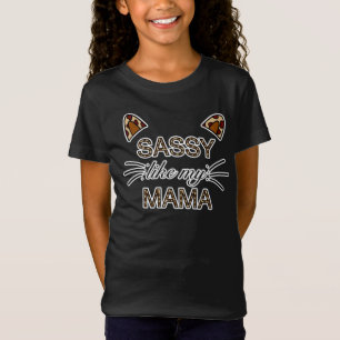 Camiseta Sassado como minha mãe Leopardo imprime grilhões e
