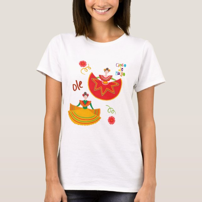 Camiseta Sassy Cinco De Mayo  T-Shirt (Frente)