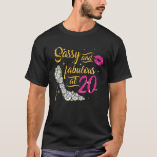 Camiseta Sassy E Fabuloso Aos 20 Anos De Aniversário De 20