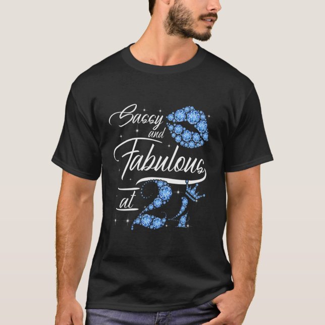 Camiseta Sassy E Fabuloso Aos 24 Anos 24 Anos Aniversário C (Frente)