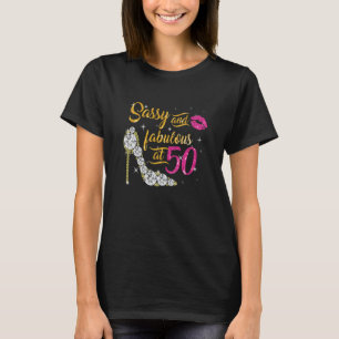 Camiseta Sassy e fabuloso aos 50 anos 50 anos