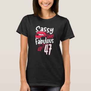 Camiseta Sassy E Fabuloso No 47 Feminista 47 Anos