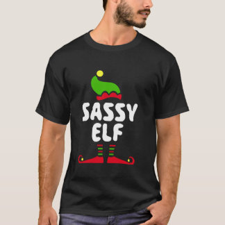 Camiseta Sassy Elf Matando Elf de Natal