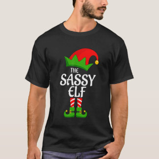 Camiseta Sassy Elf Matching Family Group Christmas Party