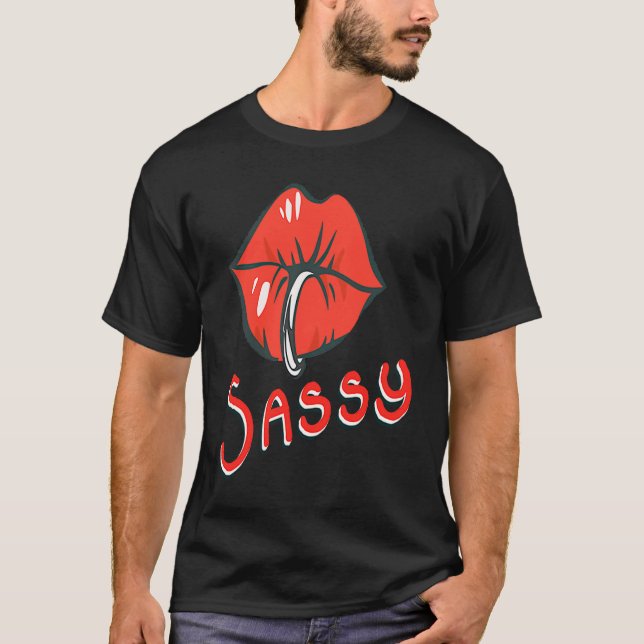 Camiseta Sassy Fabulous Sarcastic And With Attitude Cute Ki (Frente)