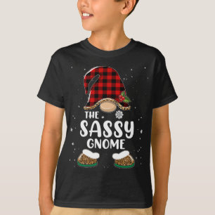 Camiseta Sassy Gnomo Buffalo Xadrez Matando a Família Chris