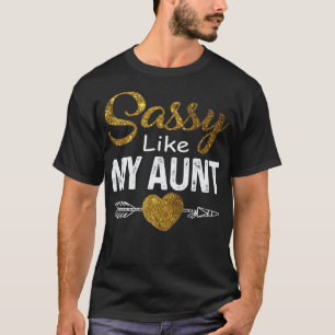 Camiseta Sassy Lady Like my Tia Tee for Tia with Heart