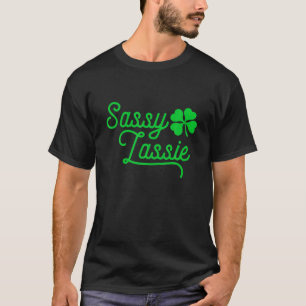Camiseta Sassy Lassie Shamrock Men Women Ki