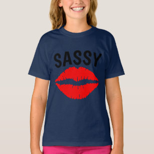 Camiseta SASSY, Meninas T-shirts