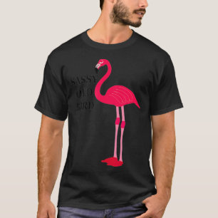 Camiseta Sassy Old Bird Flamingo Shirt Aniversário Presente