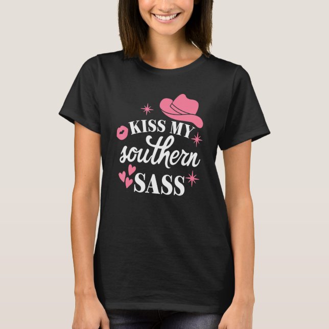 Camiseta Sassy Southern Girl Redneck Western Cowgirl Southe (Frente)