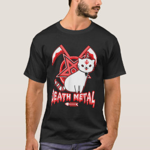 Camiseta Satã de granizo de metal morto Kitten Black Heavy