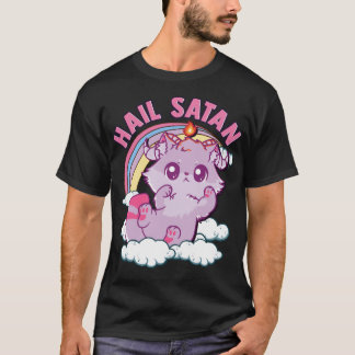 Camiseta Satã de granizo sogro doce Gato cotovelo