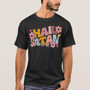 Camiseta Satã de granizo Trendência Colorida de Metal Morta