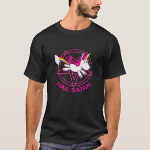 Camiseta Satã de granizo Unicórnio - Engraçado Unicórni