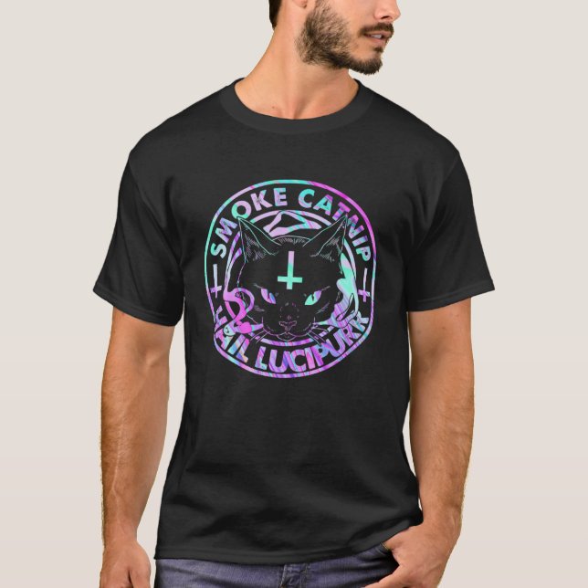 Camiseta Satã de granizo Vapor de fumaça Lúcivo de granizo  (Frente)