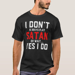 Camiseta Satã Figurino Diabo Halloween Satã