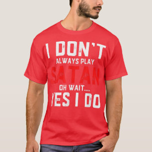 Camiseta Satã Figurino Diabo Halloween Satã