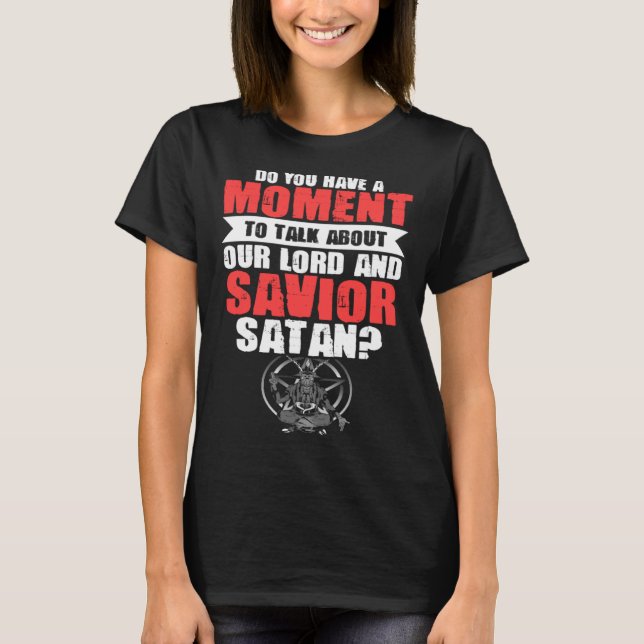 Camiseta Satã Satanic Witchcraft, Gótico de Segundo Ano (Frente)