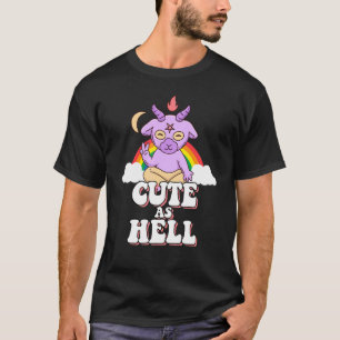 Camiseta Satã Unicorn Vai para o Inferno