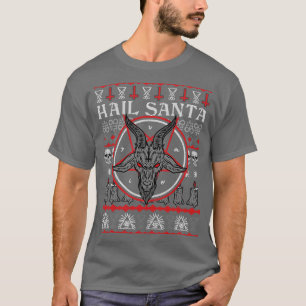 Camiseta Satanás Papais noeis de granizo natalino feio