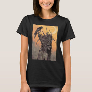 Camiseta Satanic Goat Satanic Mask Grunge Gothic Gótico com