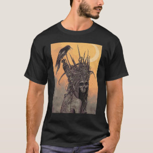Camiseta Satanic Goat Satanic Mask Grunge Gothic Gótico com
