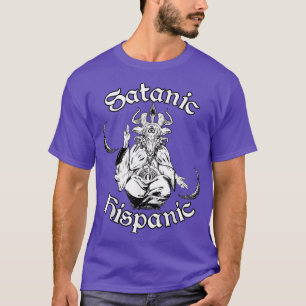 Camiseta Satanismo oculto Gótico Baphomet Satânico hispânic