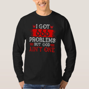 Camiseta Satanismo Satânico Eu Tenho 666 Problemas Mas Deus