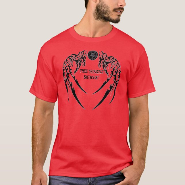 Camiseta Satanista de Pensamento Livre (Frente)