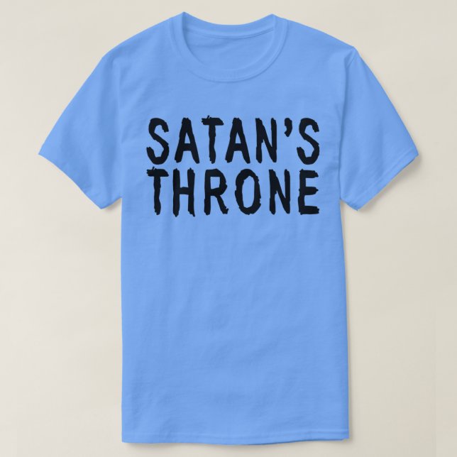 Camiseta Satanx27s Throne 4 (Frente do Design)