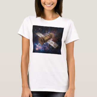 Camiseta Satélite de Comunicações Steampunk Estrelas Cheias