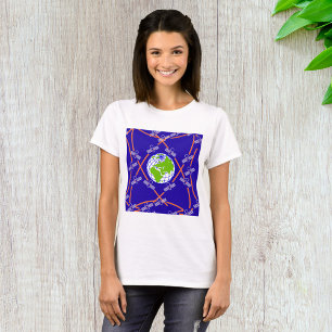 Camiseta Satélites orbitando a Terra